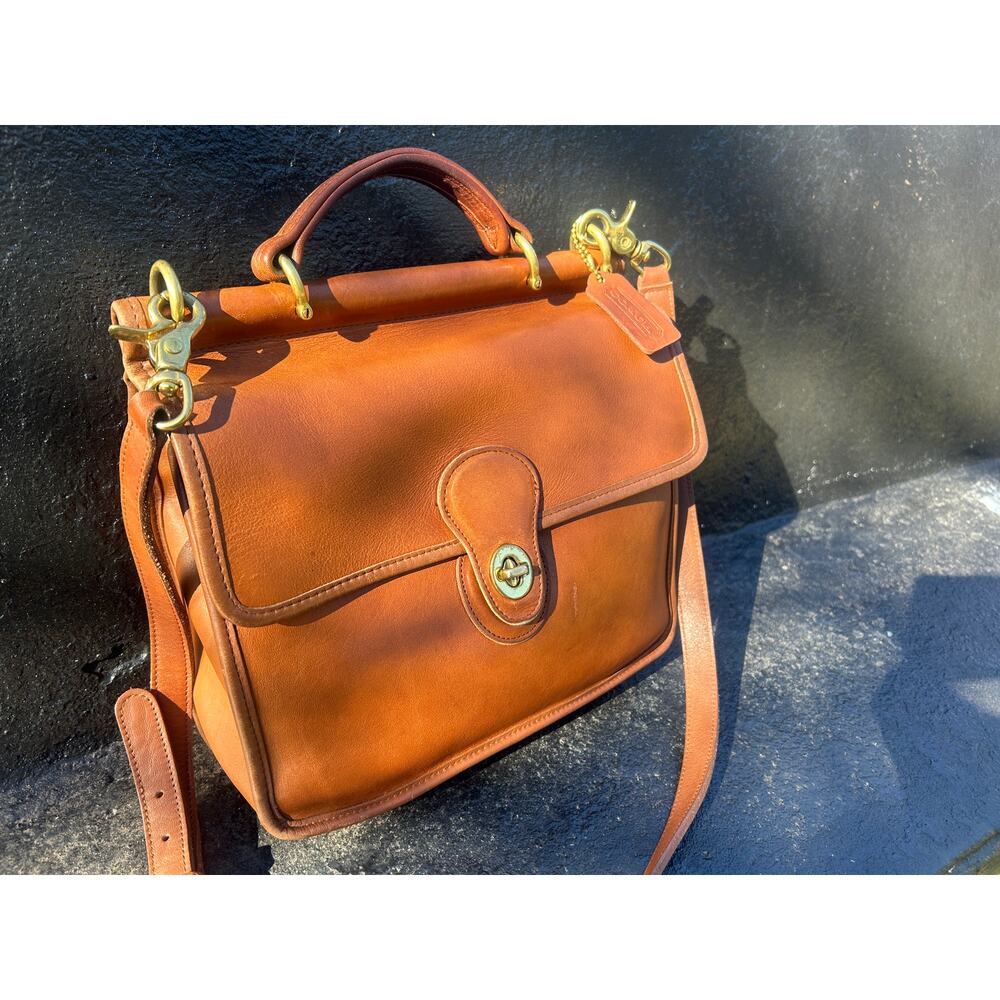 Coach Willis vintage British Tan Crossbody Bag 9927 - Picture 2 of 8